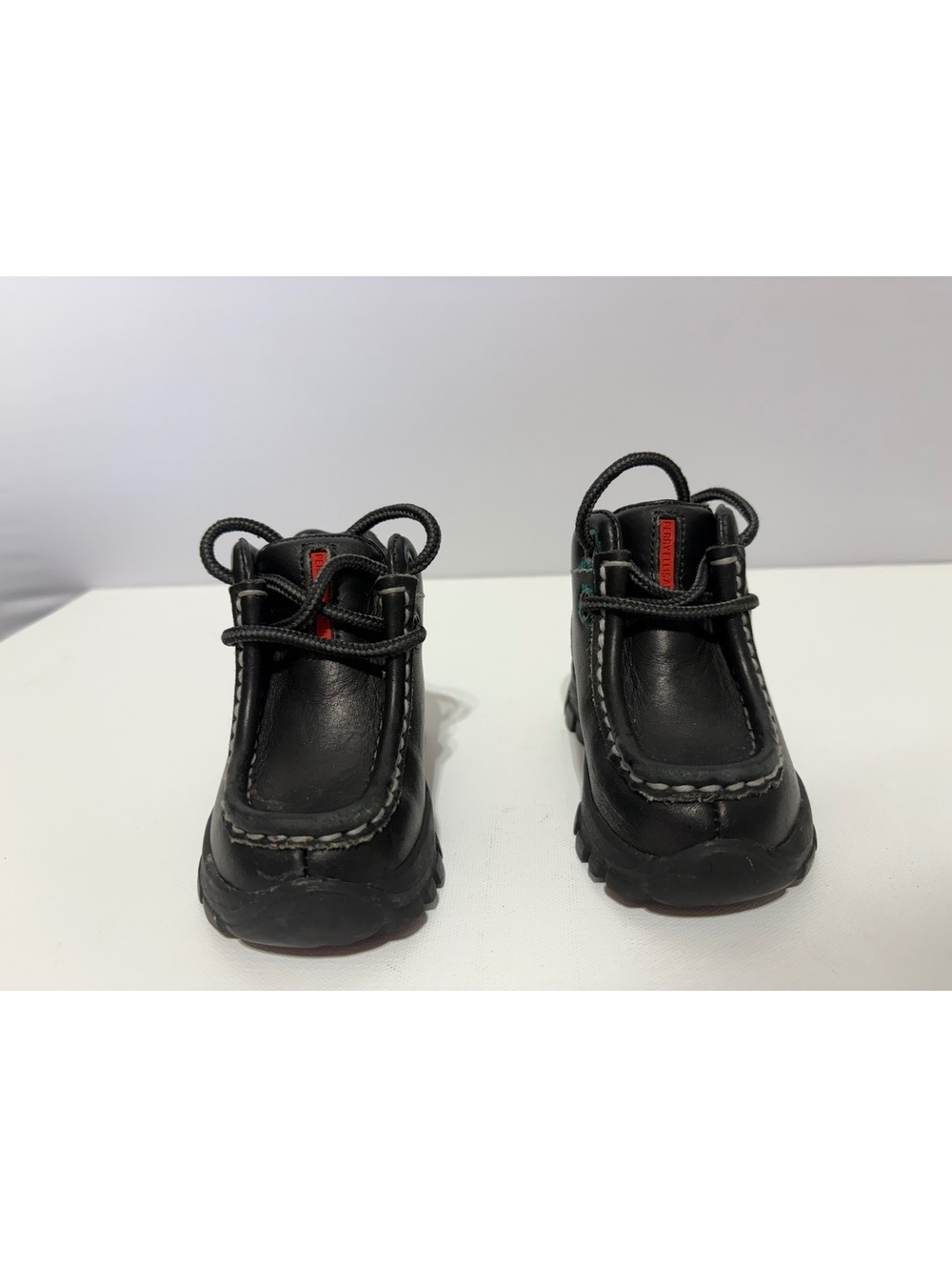 Perry Ellis America Infant Shoes Size4 Black Leather Lace Up Vintage Style759208